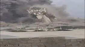 لحظه دردناک سقوط برج چابهار + عکس 
