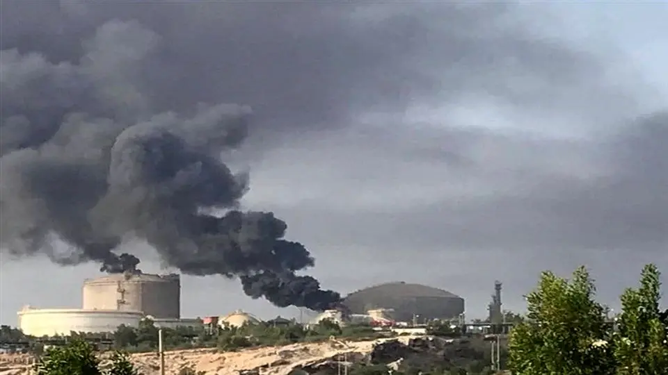 آتش سوزی در خارک