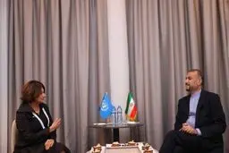 Iran FM discusses latest intl. developments with UN official