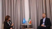 Iran FM discusses latest intl. developments with UN official