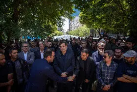 مراسم تشییع پیکر حمیدرضا درجاتی
