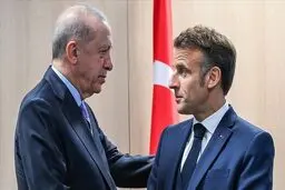 اردوغان و ‌مکرون درباره غزه گفتگو کردند 