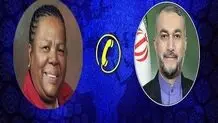 Iran, S Africa FMs discuss regional developments