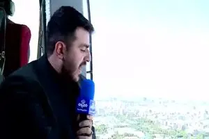 تصاویر هوایی که صداوسیما از حضور مردم و اقامه نماز بر پیکر رهبر شهید منتشر کرد