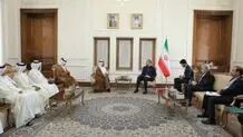وزیر الخارجیة الایراني یلتقي الامین العام لوزارة الخارجیة القطریة
