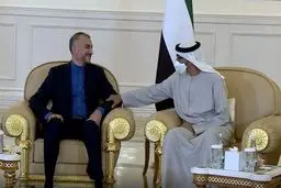 أمیر عبداللهیان لنظیره الاماراتي: الکیان الصهیوني یسبب الارهاب والتخریب في المنطقة
