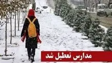 مدارس کدام شهر تعطیل شد؟