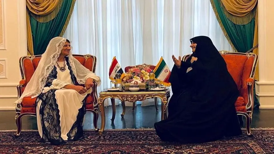 دیدار همسران رؤسای جمهور ایران و عراق