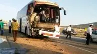 مرگ 2 تن و مصدومیت 12 نفر در تصادف اتوبوس در بزرگراه تهران-قم