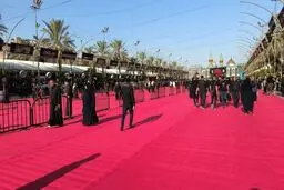 بین‌الحرمین قرمز پوش شد/ویدئو

