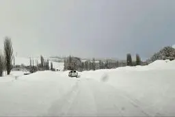 زمستان در بهار اردبیل/ ارتفاع برف آلوارس سرعین به ۴۰ سانتی‌متر رسید