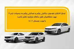 جزئیات تبدیل اختیاری دیگنیتی پرایم و فیدلیتی پرایم (زمستان-عادی) به ریسپکت۲
