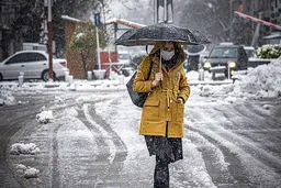 تداوم بارش برف و باران در برخی مناطق ایران  تا روز سه‌شنبه

