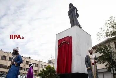 رونمایی از مجسمه سعدی، بزرگترین مجسمه برنزی پایتخت