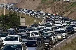ترافیک جاده چالوس و هراز سنگین است