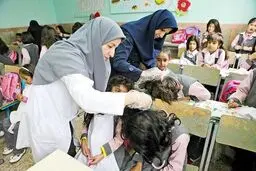 شیوع شپش بین دختران دانش‌آموز در مدارس خراسان شمالی