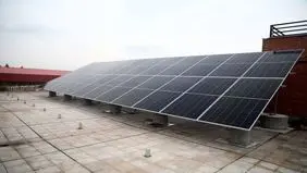 انبار تجهیزات نیروگاههای خورشیدی آسیب دید