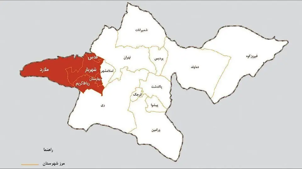 جزییات نهایی برای طرح تقسیم استان تهران