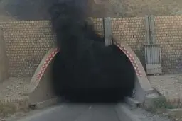 فوت ۲ نفر در تونل تنگه زاغ هرمزگان بر اثر گاز گرفتگی