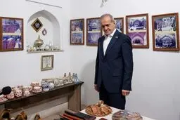 مسعود پزشکیان در مسجد کبود ارمنستان