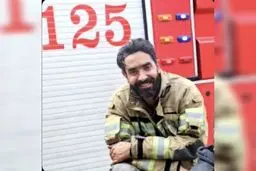 پیکر آتش نشان مشهدی تشییع شد 