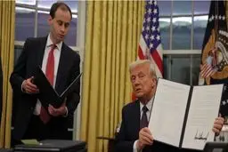 Trump sworn in as the new US president