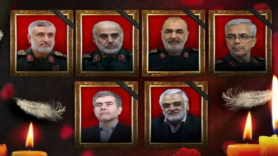 تاریخ تشییع پیکر فرماندهان شهید حمله اسرائیل به ایران اعلام شد