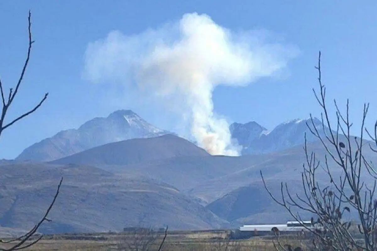 جنگل هیرکانی ابر شاهرود دچار حریق گسترده شد