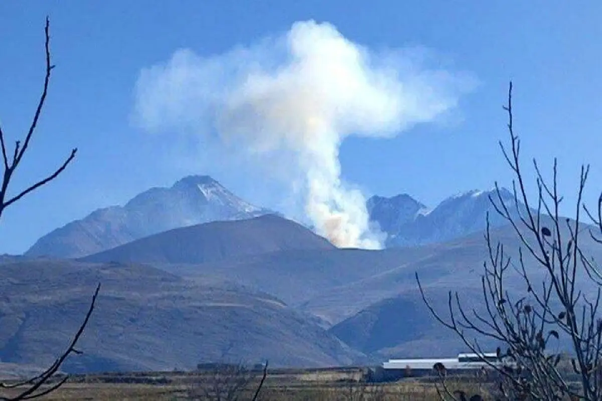 جنگل هیرکانی ابر شاهرود دچار حریق گسترده شد