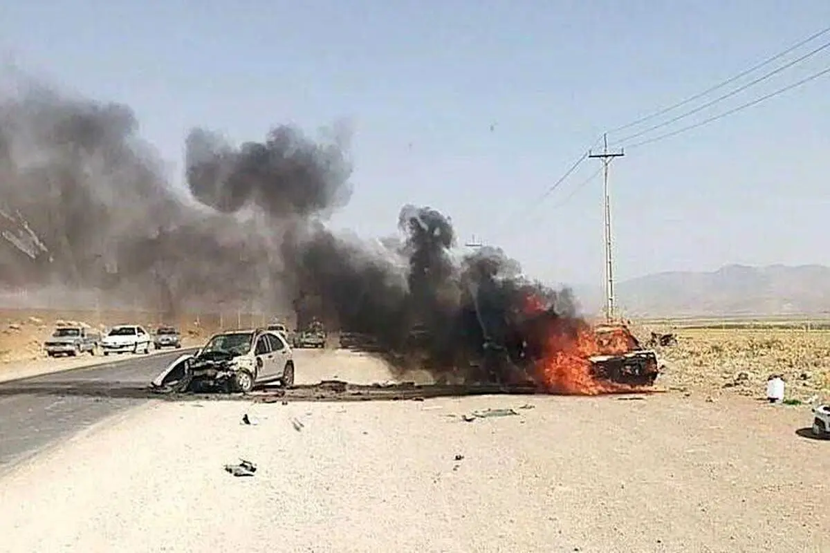 سوختن ۶ نفر در آتش سوزی پژو پارس

