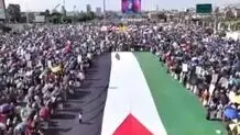 تظاهرات یمنی‌ها در ۵۰۰ میدان  در حمایت از غزه و ایران