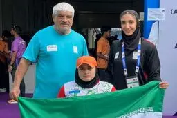 کسب مدال طلا توسط الهام صالحی در مسابقات پارادوومیدانی 
