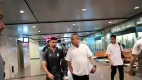 تیم ملی فوتبال وارد قطر شد + ویدئو