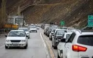 ترافیک سنگین در جاده چالوس و هراز 