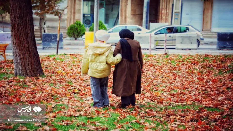 پاییز رنگارنگ ایلام در باران+ عکس
