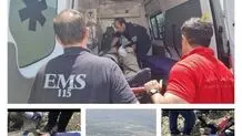 نجات جان خلبان پاراگلایدر از دره ۲۰۰ متری در تهران
