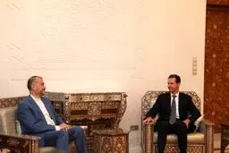 وزیر الخارجیة الایراني یلتقي الرئیس السوری في دمشق 