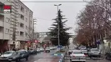 صحنه های زیبا از بارش برف در سپیدان فارس+ ویدئو