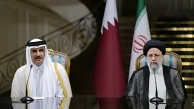 أمیر قطر یهنئ الرئیس الإیرانی بذکرى إنتصار الثورة الإسلامیة