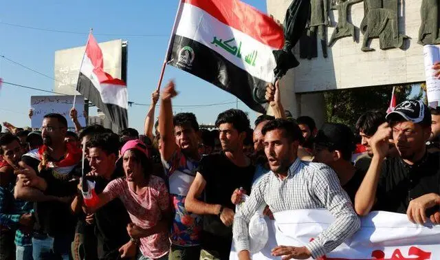 تظاهرات در نجف برای لغو ممنوعیت پروازهای ایران