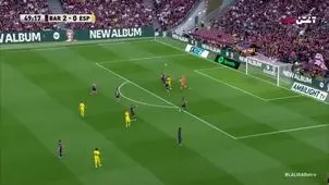 خلاصه بازی بارسلونا و اسپانیول+ ویدئو