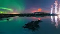 تصویر روز ناسا: سه پدیده درخشان در آسمان شب ایسلند


