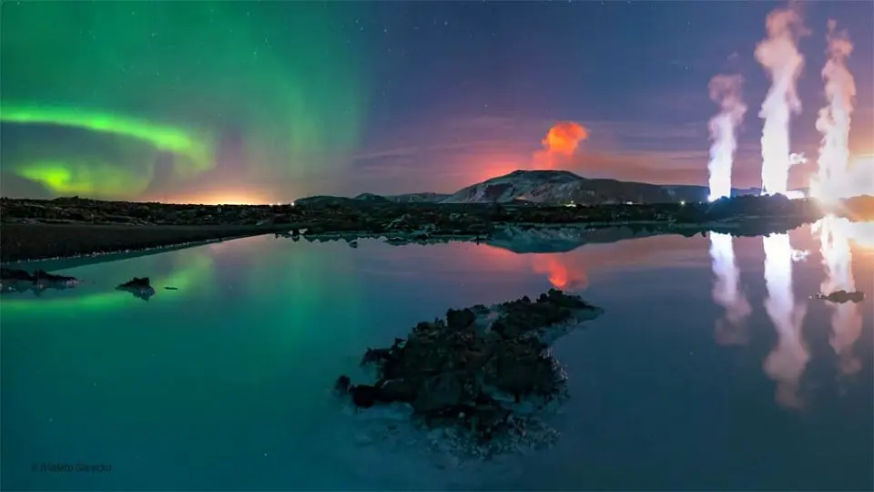 تصویر روز ناسا: سه پدیده درخشان در آسمان شب ایسلند

