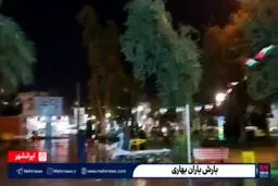 اولین بارش بهاری در ایرانشهر+ ویدئو