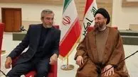 Iran acting FM meets Ammar Hakim in Baghdad