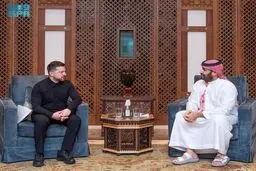 دیدار زلنسکی و بن سلمان در جده