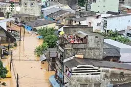 افزایش تلفات سیل مرگبار در تایلند به ۱۴۵ نفر