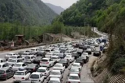 ترافیک در برخی محورهای شمالی