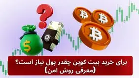 برای خرید بیت کوین چقدر پول نیاز است؟ (معرفی روش امن)