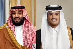 تماس امیر قطر و ولیعهد عربستان درباره شرایط منطقه
